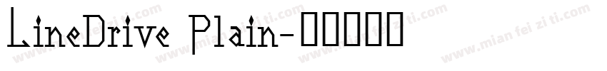 LineDrive Plain字体转换